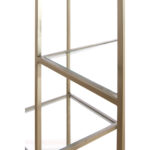 PIUAR – отворен кабинет, 100x36x200 cm, glass clear+nickel satin