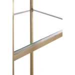 PIUAR – отворен кабинет, 100x36x200 cm, glass clear+nickel satin