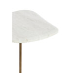 GIA – сет од 2 помошни маси, 37,5×37,5×54 cm, white+bronze