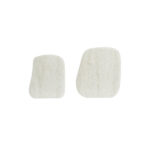 GIA – сет од 2 помошни маси, 37,5×37,5×54 cm, white+bronze