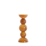 ITINGA - свеќник, 10x26,5 cm, glass milky dark brown