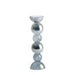 ITINGA – свеќник, ø9,5×34 cm, glass bubble smoke