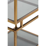 LUCAMBO – комода 5l, 45x35x180 cm, glass smoked+antique bronze