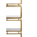 LUCAMBO – комода 5l, 45x35x180 cm, glass smoked+antique bronze