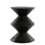LARUS – помошна маса, ø45×60 cm, mango wood matt black