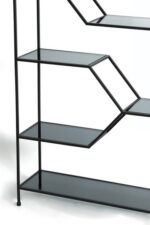 AINO – отворен кабинет, 100x34x200cm, glass smoked+antique