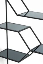 AINO – отворен кабинет, 100x34x200cm, glass smoked+antique