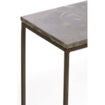 MORENA – сет од 2 конзоли, 120x21x72+140x25x82 cm, brоwn marblе+brоwn