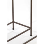 MORENA – сет од 2 конзоли, 120x21x72+140x25x82 cm, brоwn marblе+brоwn