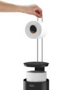 EasyStore™ Toilet Roll Holder - држач за тоалетна хартија, Black - Image 4