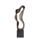 NAJAC – украс, 21,5x15x69,5 cm, antique bronze+black
