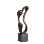 NAJAC – украс, 21,5x15x69,5 cm, antique bronze+black