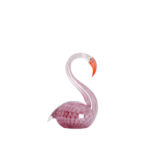 SWAN – украс, 13x8x20 cm, glass pink