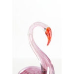 SWAN – украс, 13x8x20 cm, glass pink