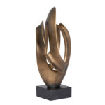 LAVINIA – украс, 20×19,5×47 cm, antique bronze+black