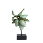 MANGO – украс на постамент, 23,5x13x37 cm, green+black