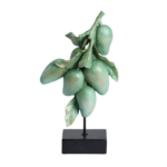 MANGO – украс на постамент, 23,5x15x43,5 cm, green+black