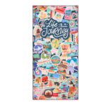 Beach Towel - пешкир за на плажа, Travel Stickers