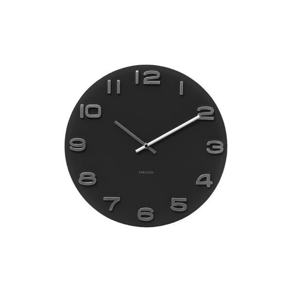 Karlsson Wall Clock Vintage Round – часовник Black