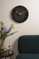Karlsson Wall Clock On The Edge – часовник Black
