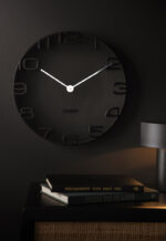 Karlsson Wall Clock On The Edge – часовник Black
