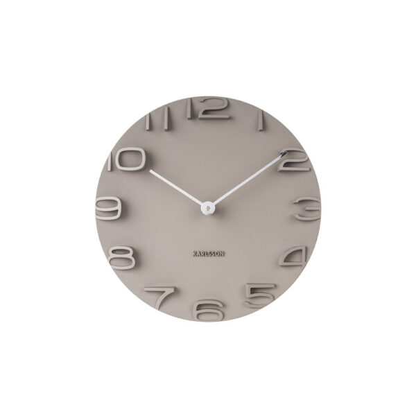 Karlsson Wall Clock On The Edge – часовник Warm grey