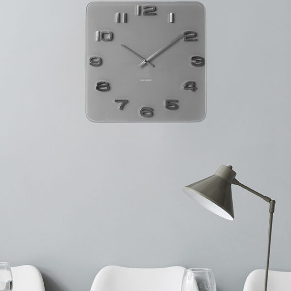 Karlsson Wall Clock Vintage Squared – часовник Grey