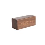 Karlsson Alarm Clock Block – часовник Dark wood