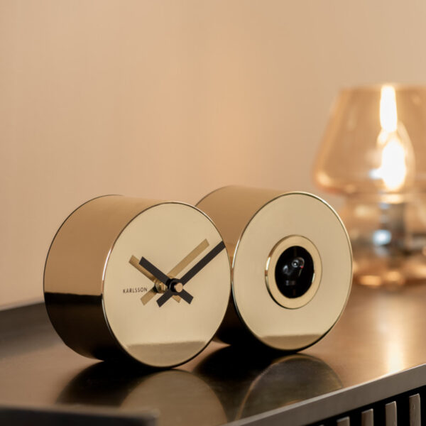 Karlsson Wall Clock Duo Cuckoo – часовник Plated Gold plated