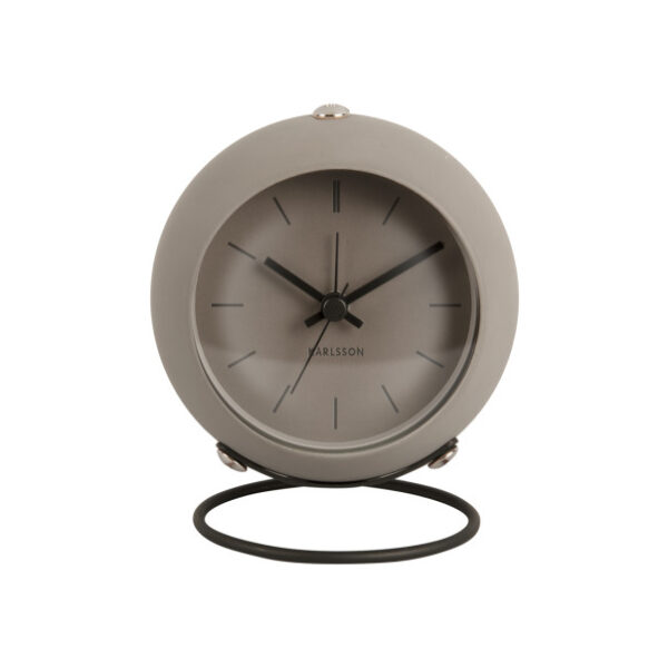 Karlsson Alarm Clock Nirvana Globe – часовник Dark warm grey