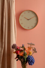 Karlsson Wall Clock Lined Numbers – часовник Bright orange