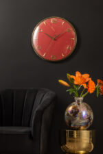 Karlsson Wall Clock Sienna Glow – часовник Red ochre