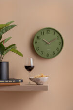 Karlsson Wall Clock Calma – часовник Army green