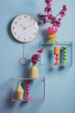 Karlsson Wall Clock Cheeky Dome Pendulum – часовник Soft yellow