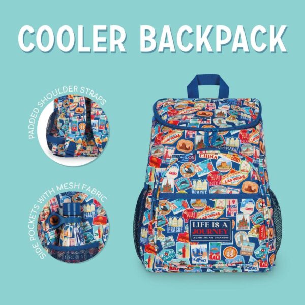 Cooler Backpack – термо ранец, Travel Stickers