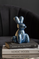 Present Time Statue Balloon Bunny – украс Dark blue plated
