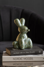Present Time Statue Balloon Bunny – украс Jungle green plated