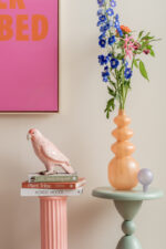 Present Time Vase Alegre Anillo Large – вазна Peach orange & soft purple