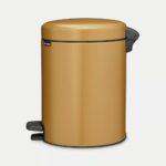 NewIcon Pedal Bin - канта за отпадоци, 5L warm gold - Image 2