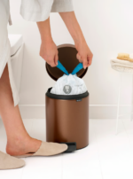 NewIcon Pedal Bin - канта за отпадоци, 5L warm bronze - Image 3