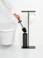 MindSet Toilet Butler - четка за тоалет и држач, Matt Black - Image 2