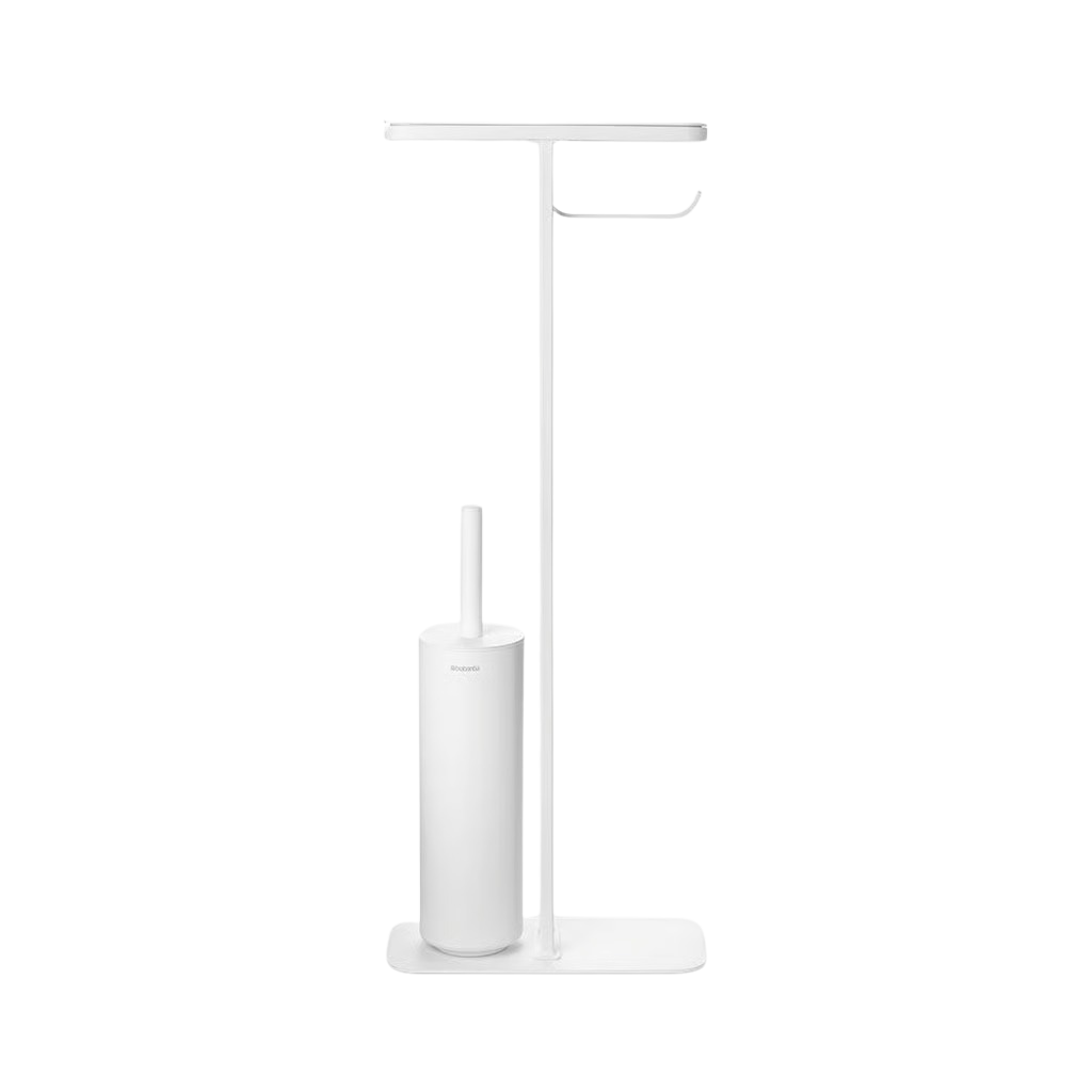 303883 (1) - Edited MindSet Toilet Butler - четка за тоалет и држач, White - Image 1