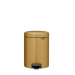 NewIcon Pedal Bin - канта за отпадоци, 5L warm gold