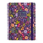 Notebook Spiral Large – тетратка со спирала, голема, линии Flowers