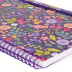 Notebook Spiral Large – тетратка со спирала, голема, линии Flowers - Image 2