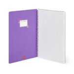 Notebook Spiral Large – тетратка со спирала, голема, линии Flowers - Image 4