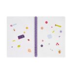Notebook Spiral Large – тетратка со спирала, голема, линии Flowers - Image 6