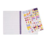 Notebook Spiral Large – тетратка со спирала, голема, линии Flowers - Image 7