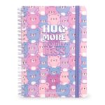 Notebook Spiral Large – тетратка со спирала, голема, линии Teddy Bear