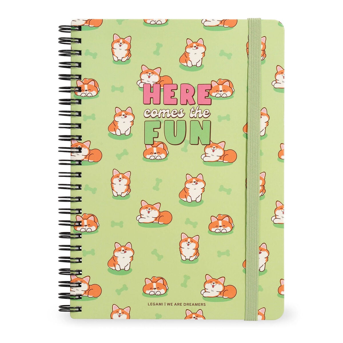 A4NOTS0062-1 Notebook Spiral Large – тетратка со спирала, голема, линии Corgi - Image 1